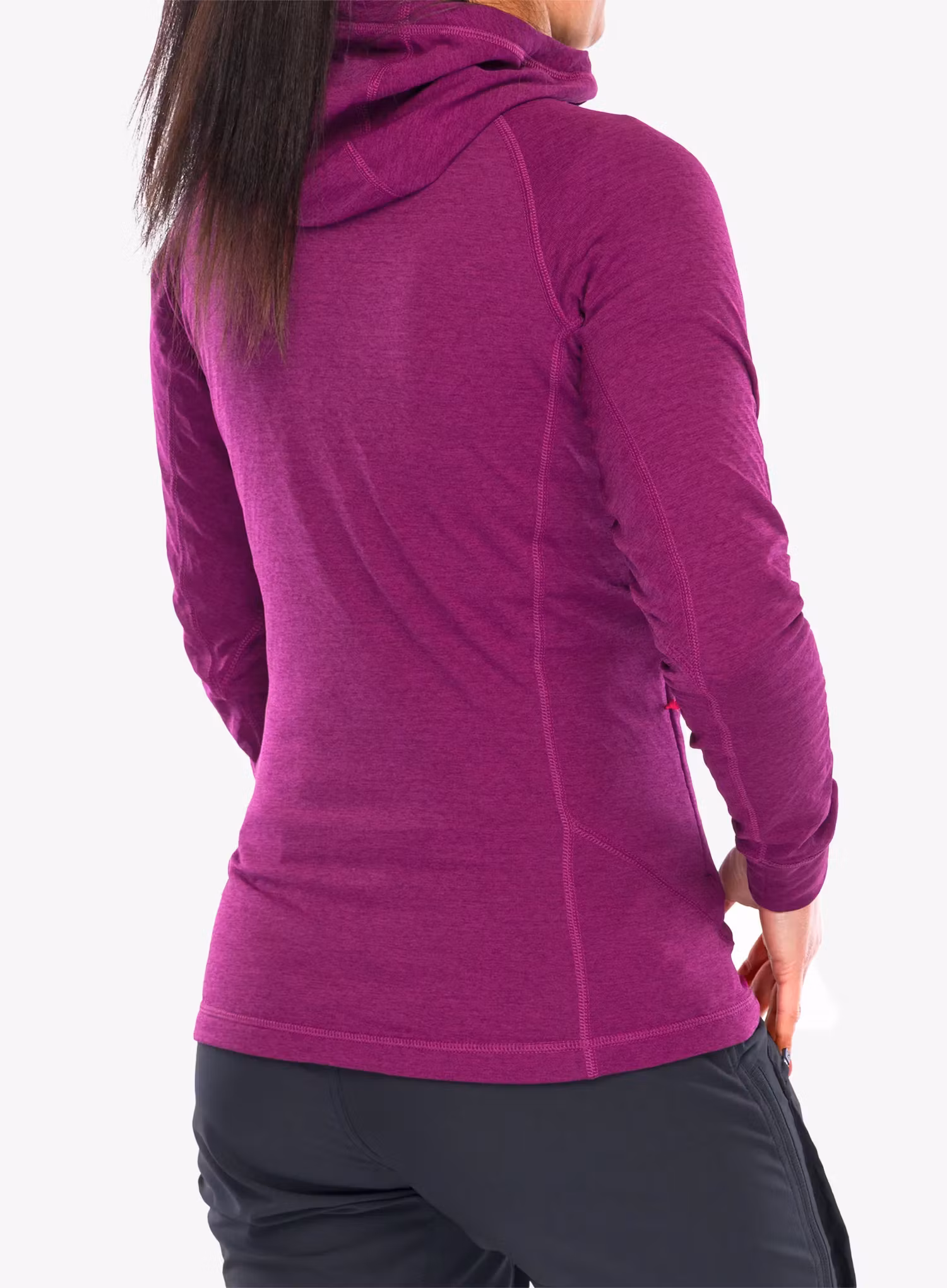 Dámska mikina s kapucňou Rab Nexus Hoody - mulberry