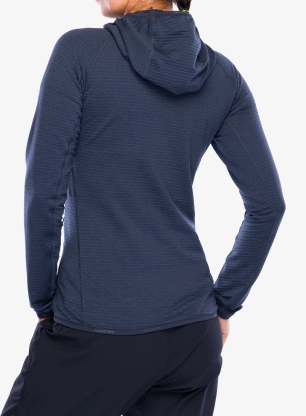 Dámska mikina s kapucňou Salomon Essential Lightwarm Hoodie - blue nights