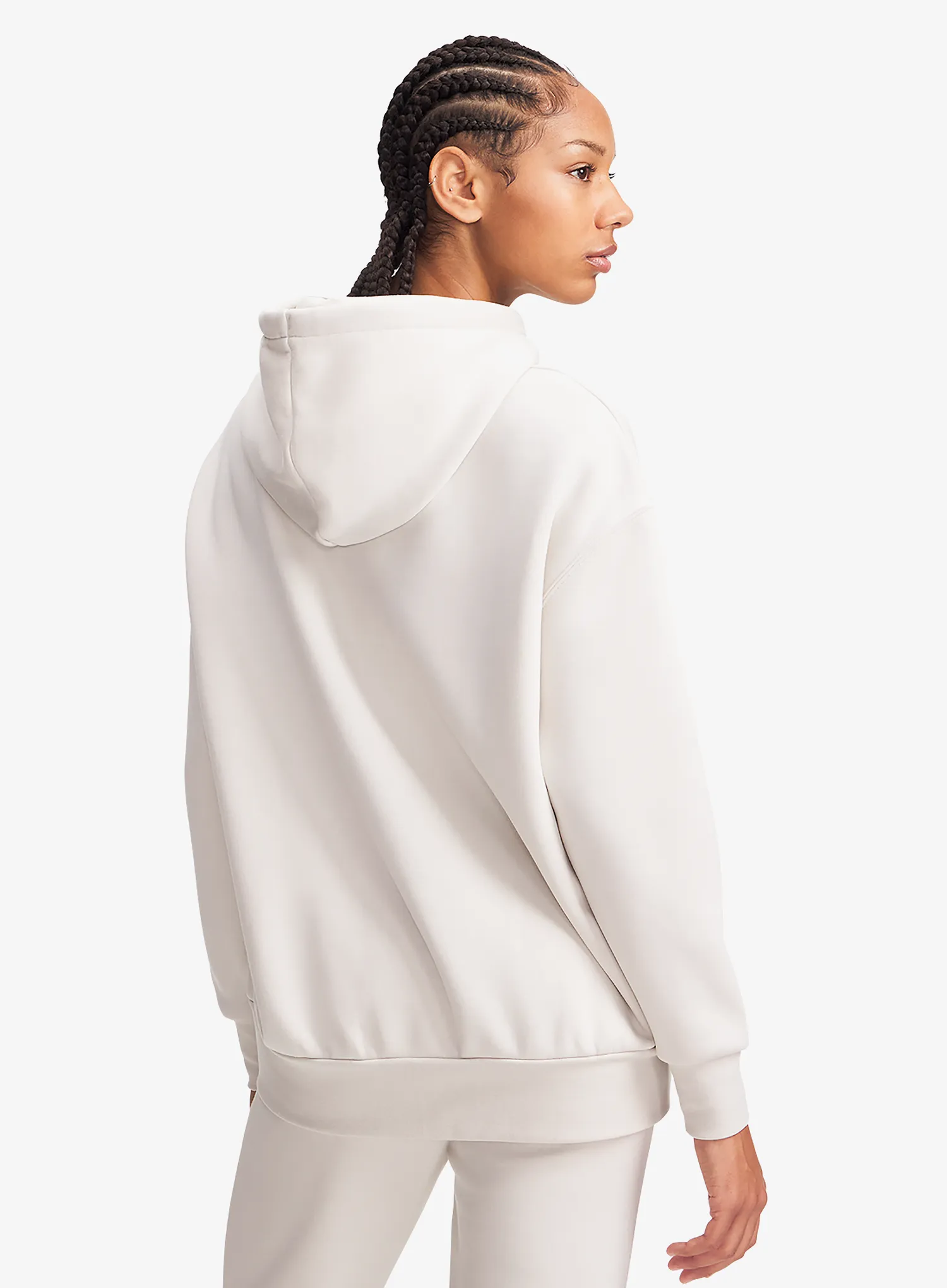 Dámska mikina s kapucňou Under Armour Icon Fleece OS Hoodie - summit white/white