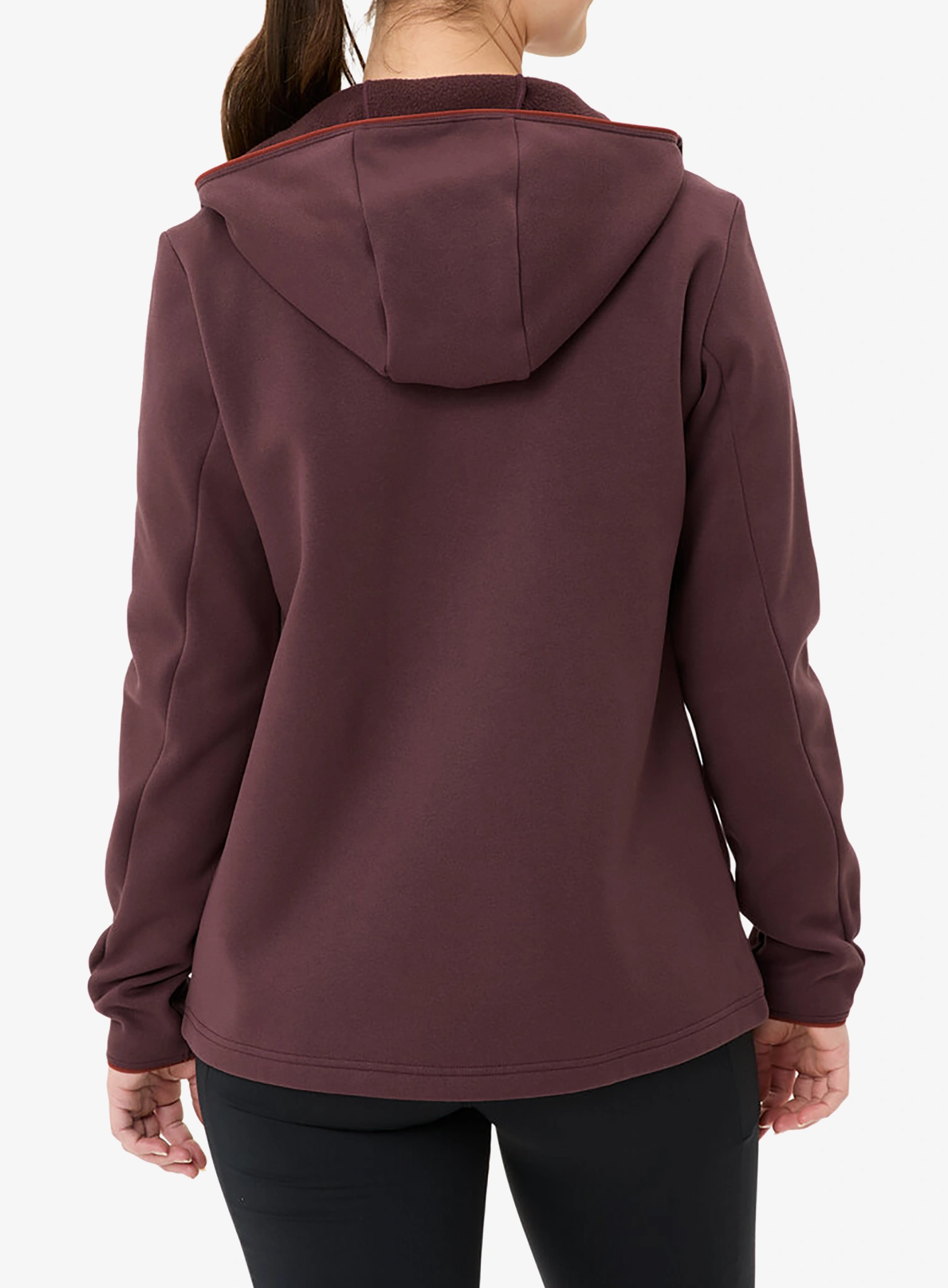 Dámska mikina s kapucňou Vaude Idris Fleece Hoody - dark oak