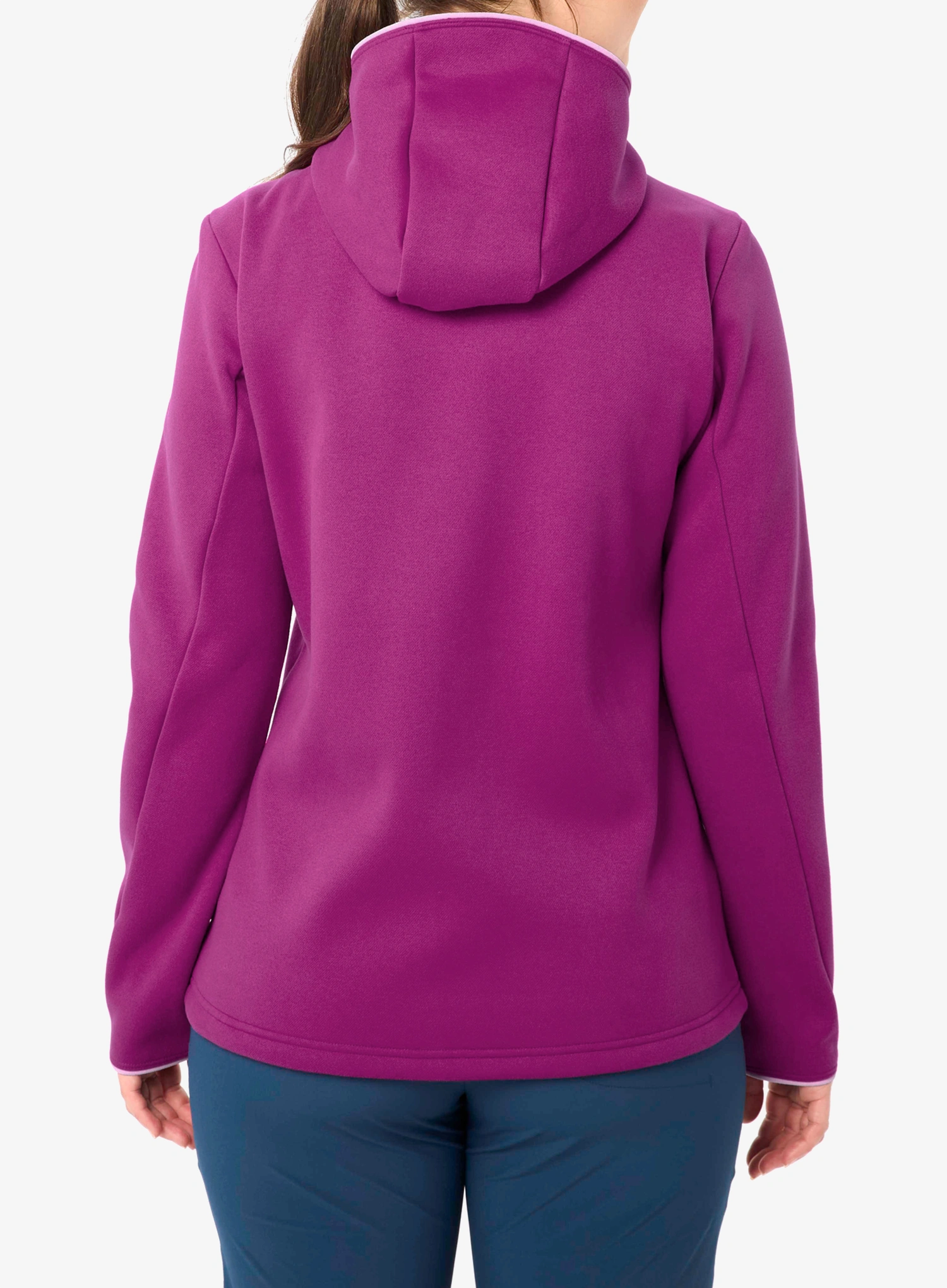 Dámska mikina s kapucňou Vaude Idris Fleece Hoody - pink orchid