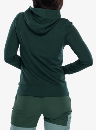 Dámska mikina s kapucňou Viking Panaka Hoodie Bamboo - green