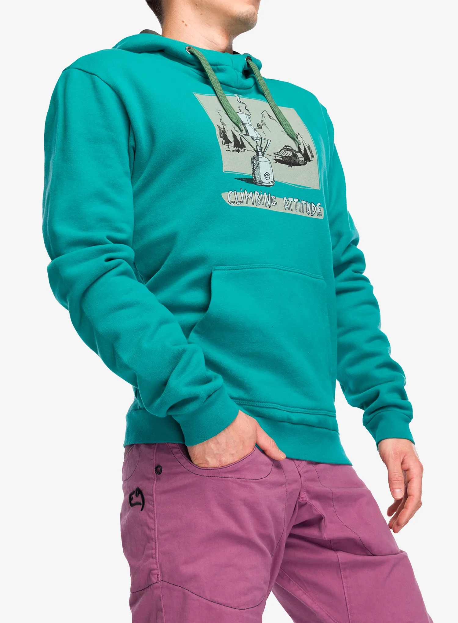 Mikina s kapucňou E9 Hood - cerulean