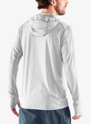 Mikina s kapucňou Fjallraven Abisko Sun-hoodie - shark grey