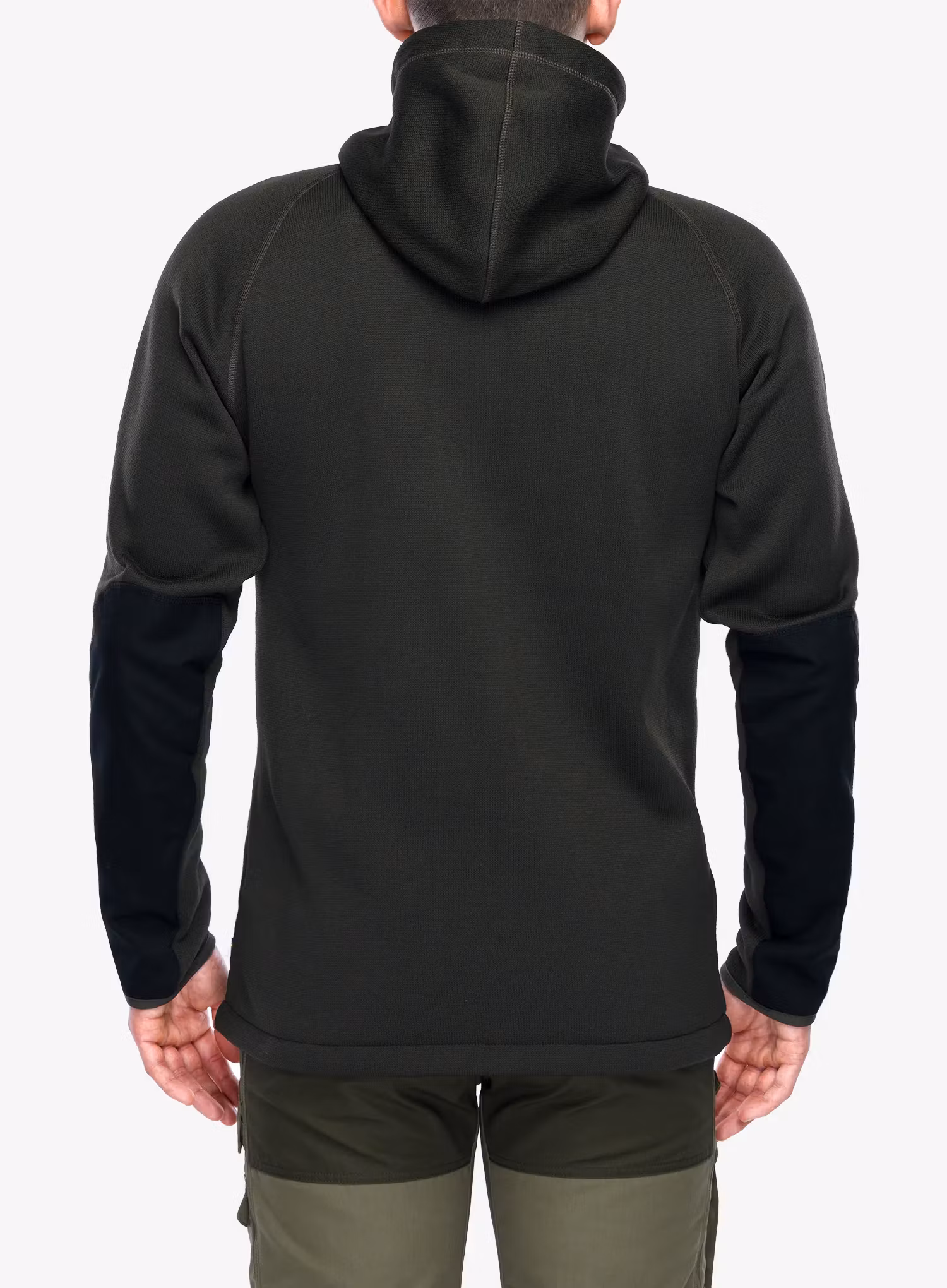 Mikina s kapucňou Fjallraven Ovik Fleece Hoodie - deep forest