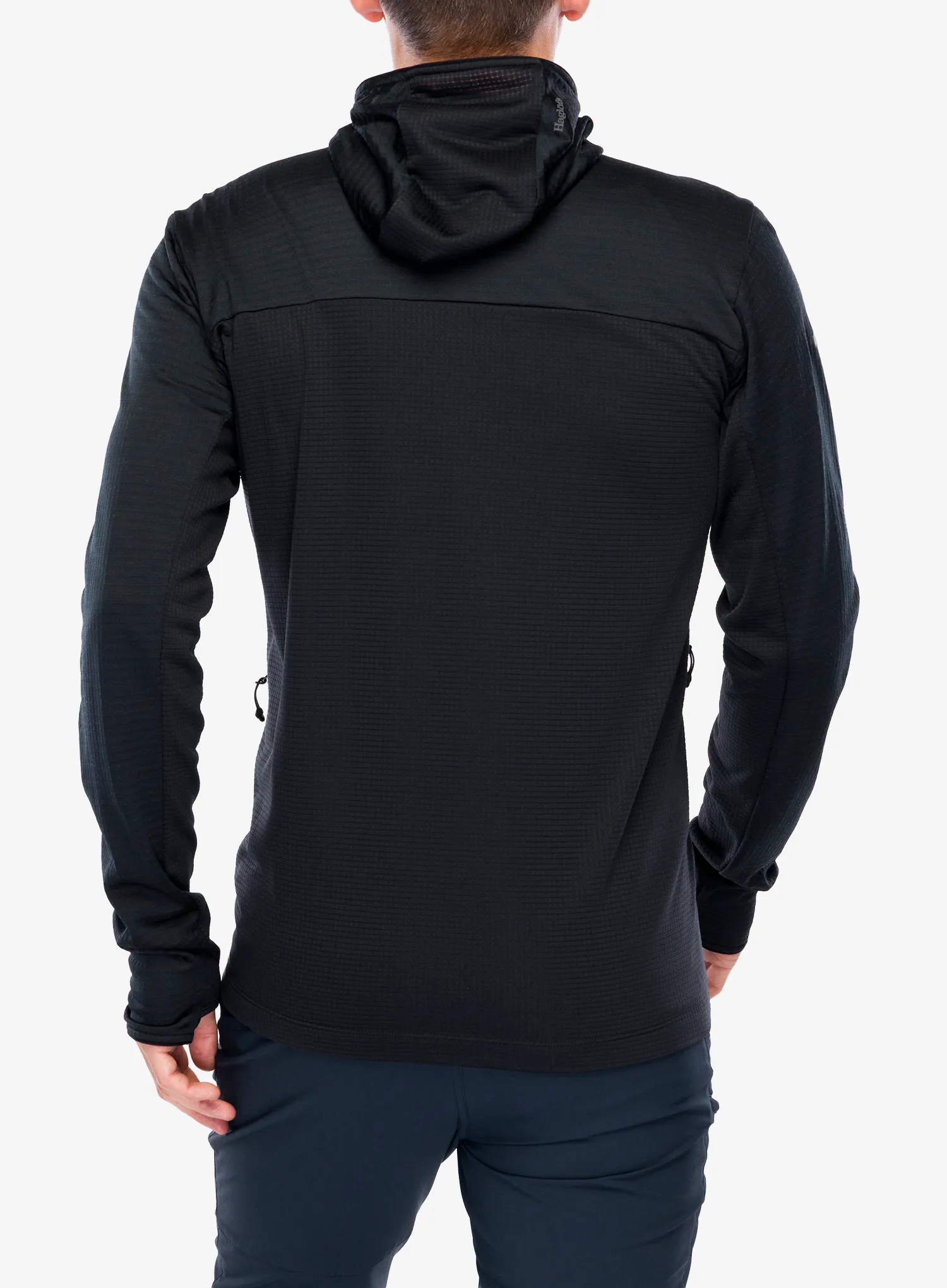 Mikina s kapucňou Haglofs L.I.M Mid Fast II Hood - true black