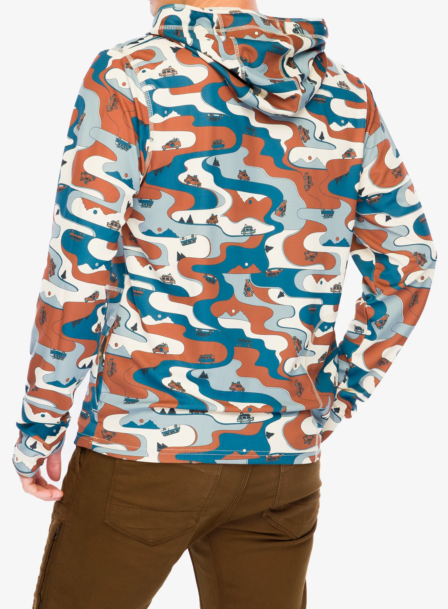 Mikina s kapucňou Kavu Sol Hoodie - dream van blues