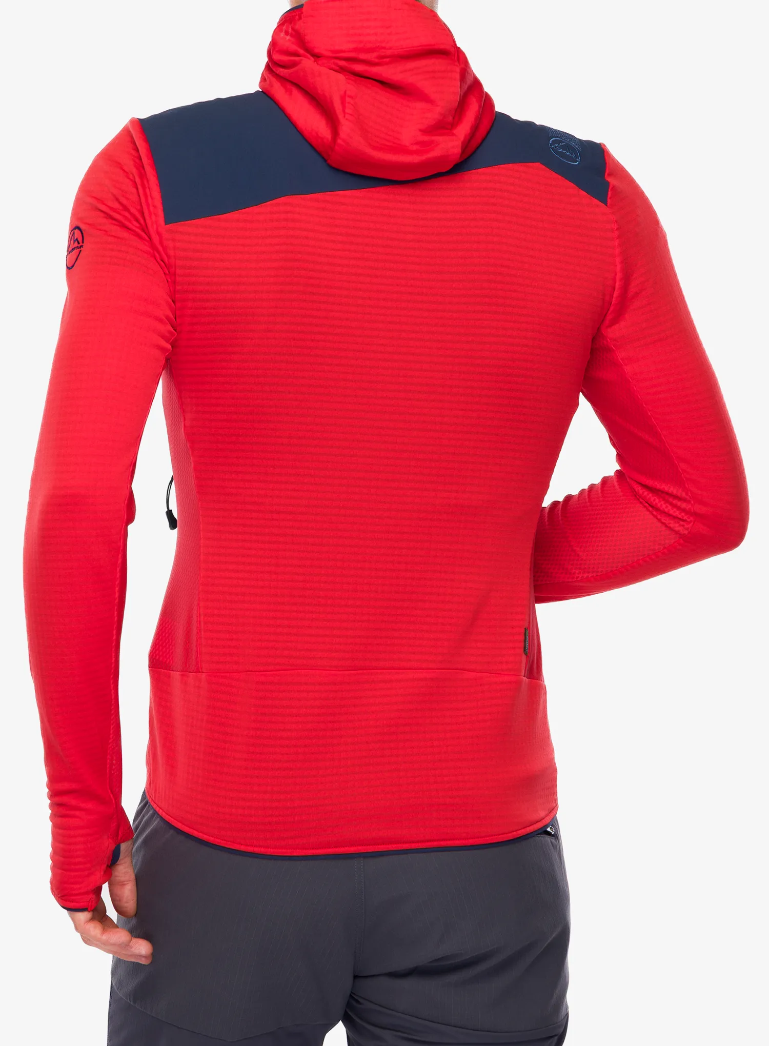 Mikina s kapucňou La Sportiva Aequilibrium Thermal Hoody - mountain red