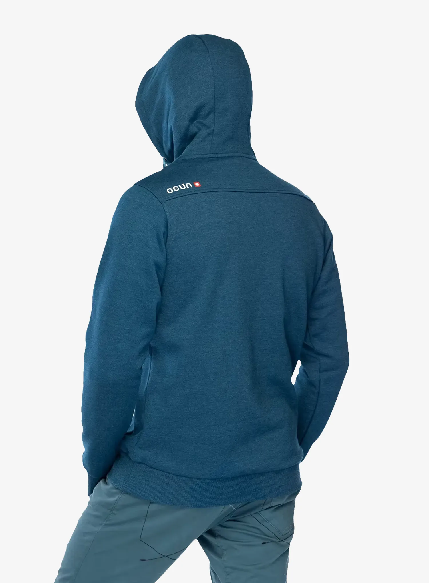 Mikina s kapucňou Ocun Hoodie - blue opal/excalibur