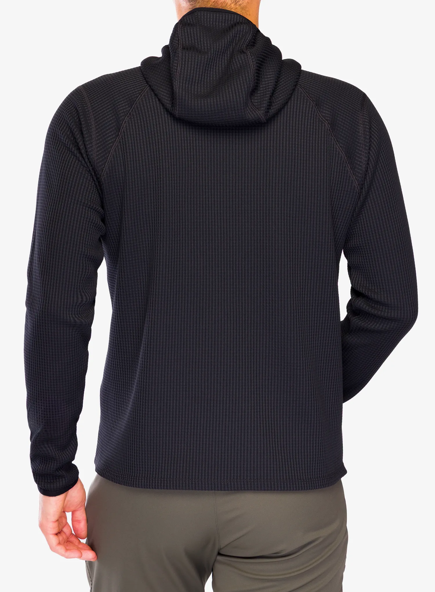 Mikina s kapucňou Odlo Cubic Mid Layer Hoody - black