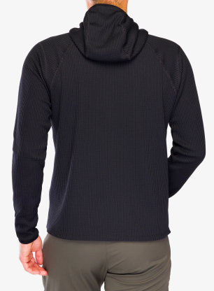 Mikina s kapucňou Odlo Cubic Mid Layer Hoody - black