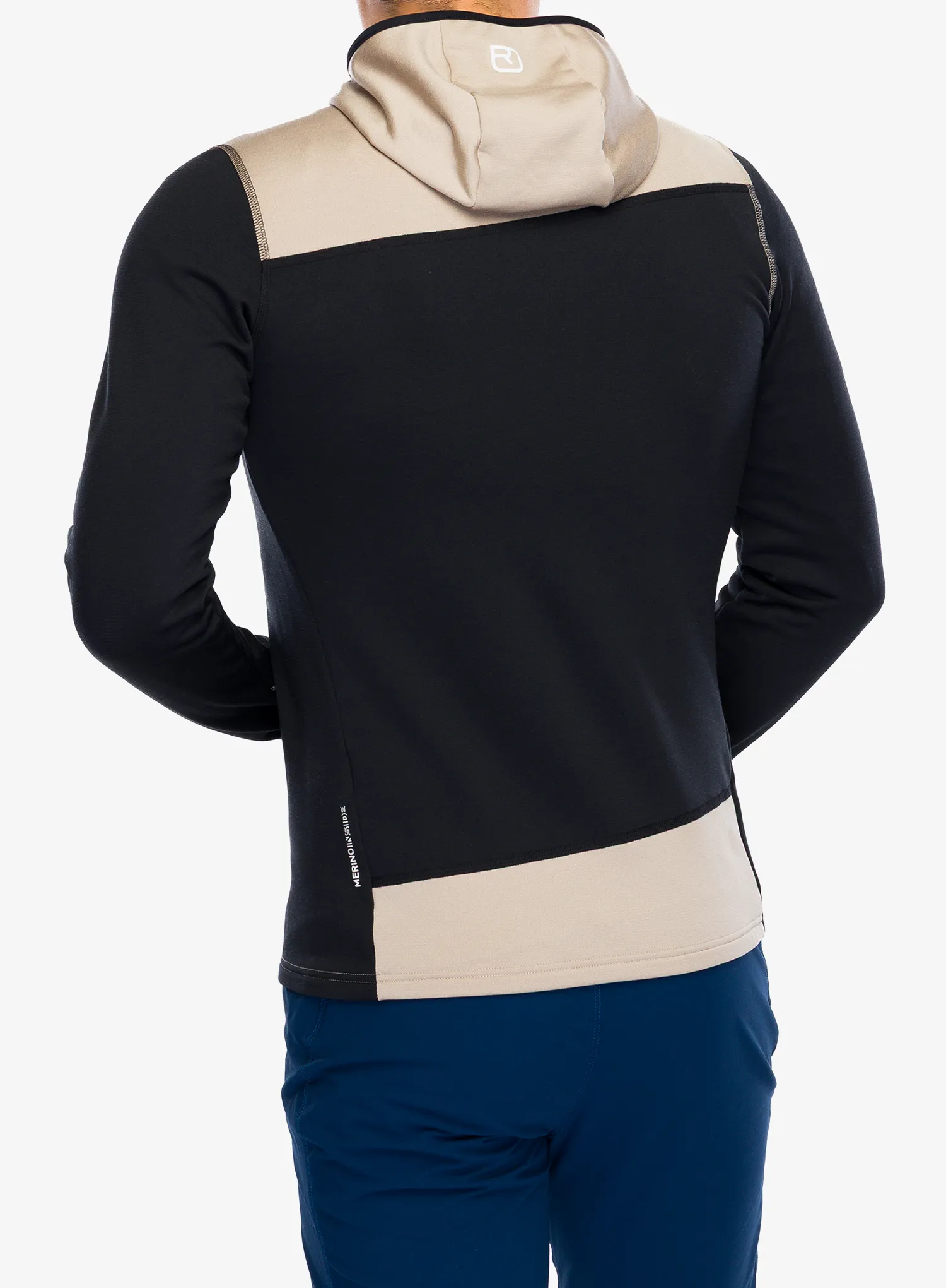 Mikina s kapucňou Ortovox Fleece Light Hoody - black raven/black raven