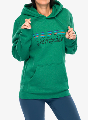 Mikina s kapucňou Patagonia P-6 Logo Uprisal Hoody - p-6 outline/heartleaf green