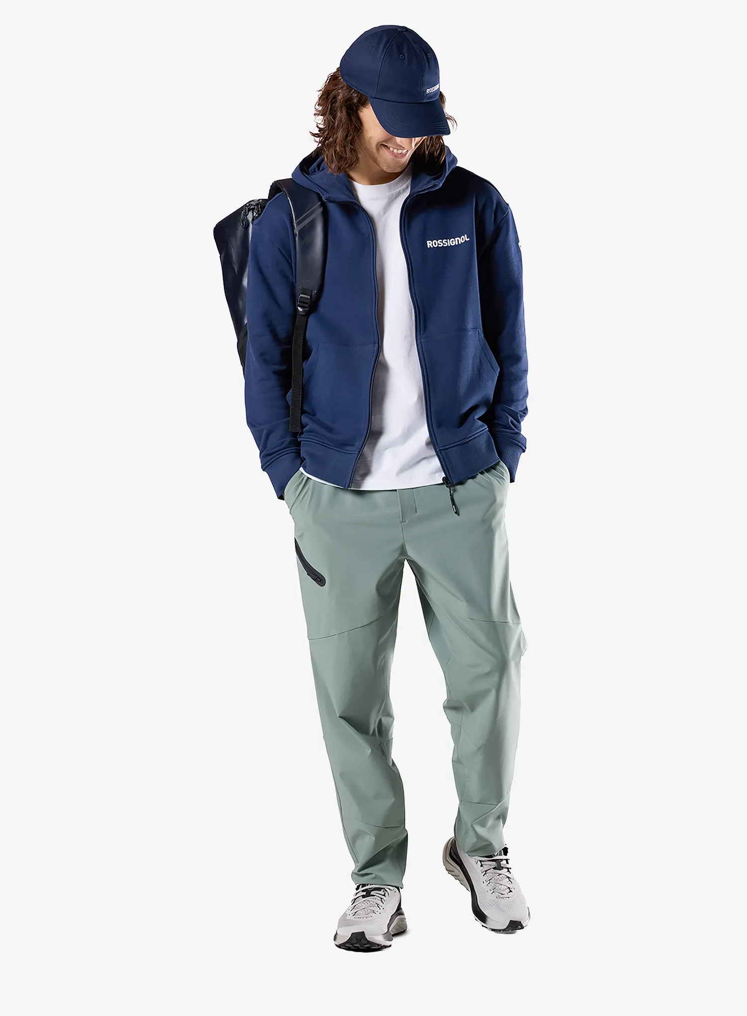 Mikina s kapucňou Rossignol Logo Full-Zip Hoodie - dark navy