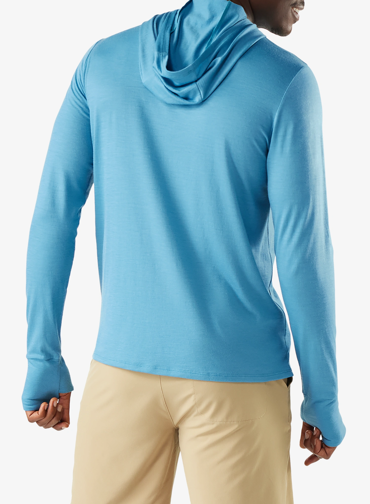 Mikina s kapucňou Smartwool Merino Sun Hoodie - mineral blue