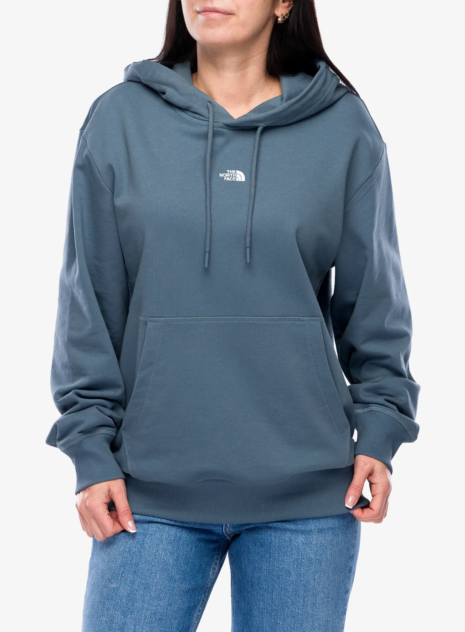 Mikina s kapucňou The North Face Essential Light Relaxed Hoodie - granite grey