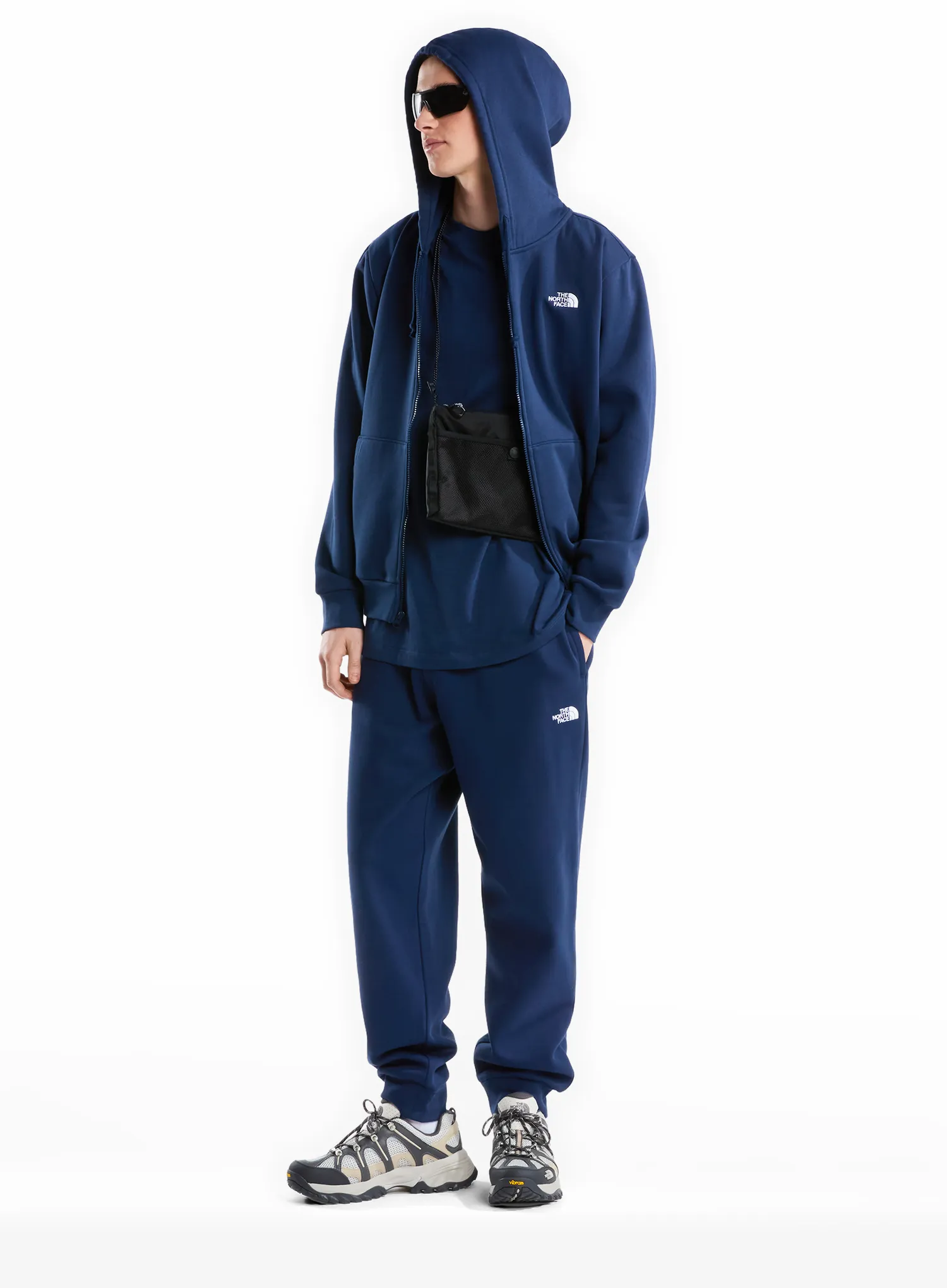 Mikina s kapucňou The North Face Evolution Simple Dome Regular Full Zip - summit navy