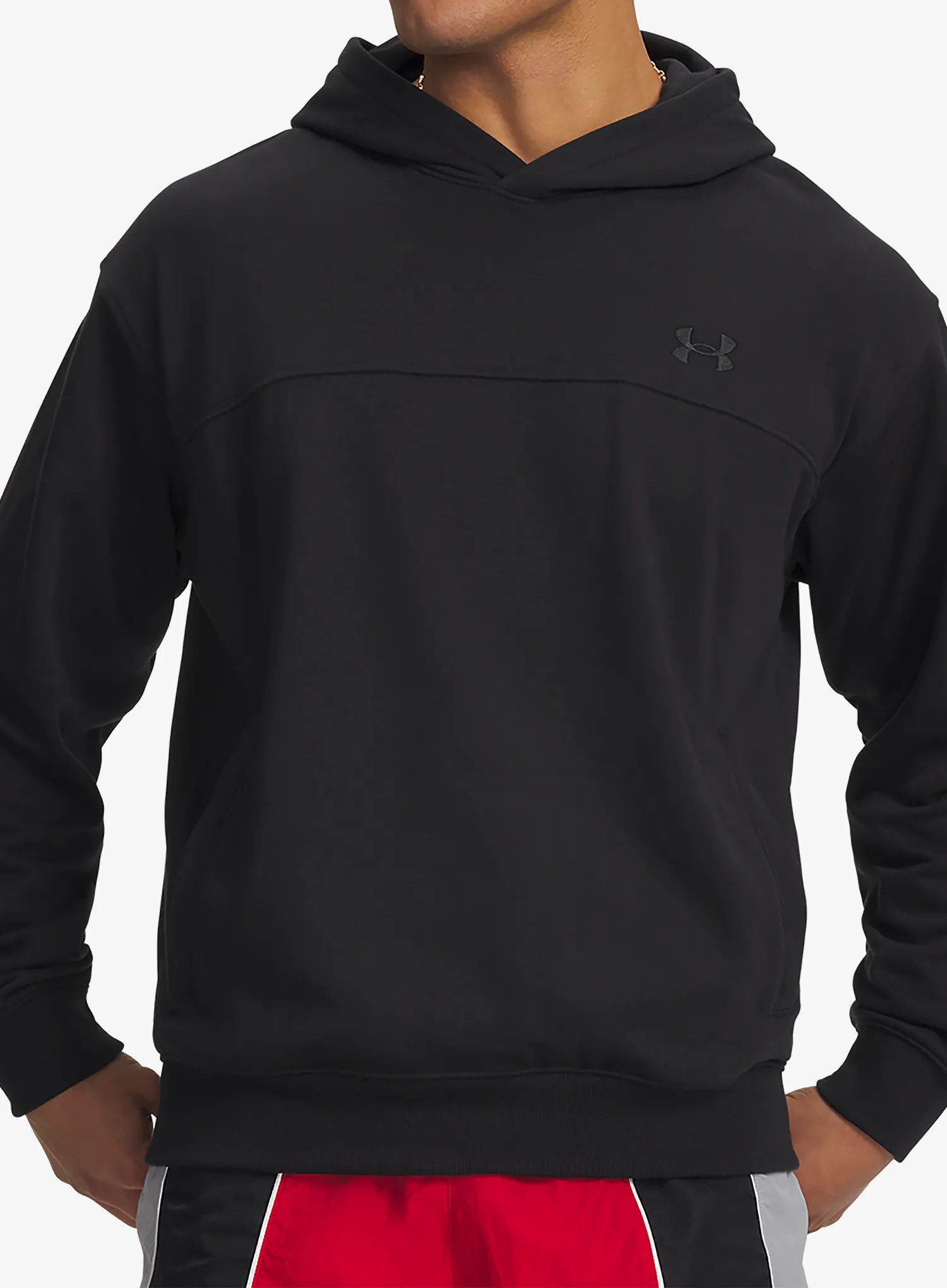 Mikina s kapucňou Under Armour Rival LW Hoodie - black/black