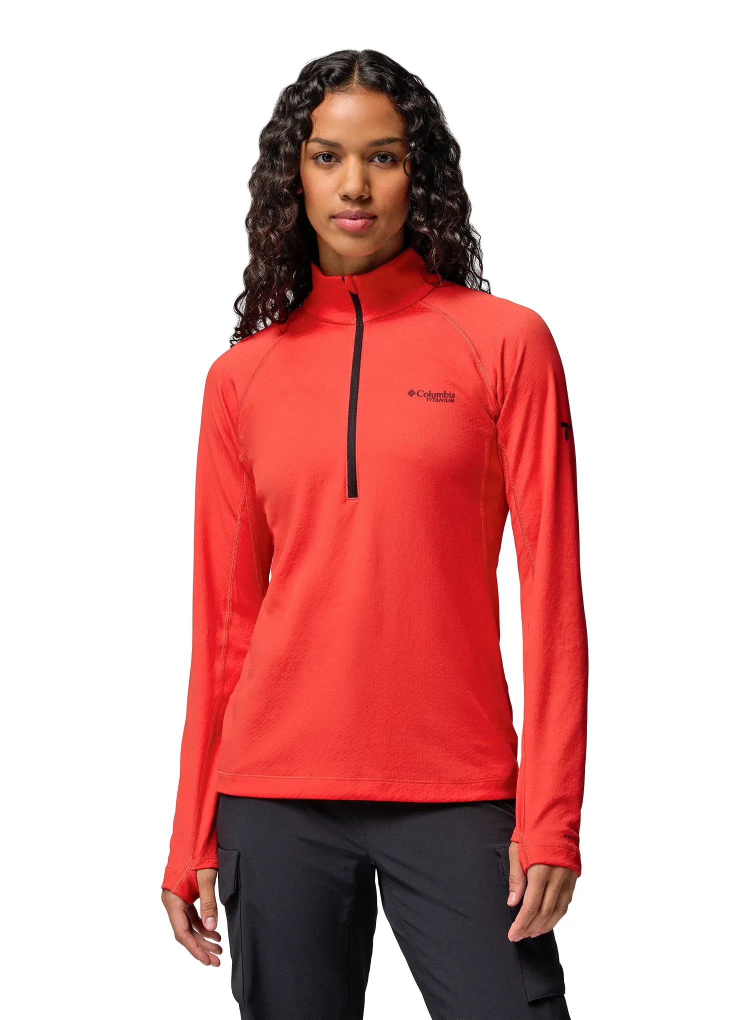 Dámska mikina na zips Columbia DriVenture Half Zip - poppy red
