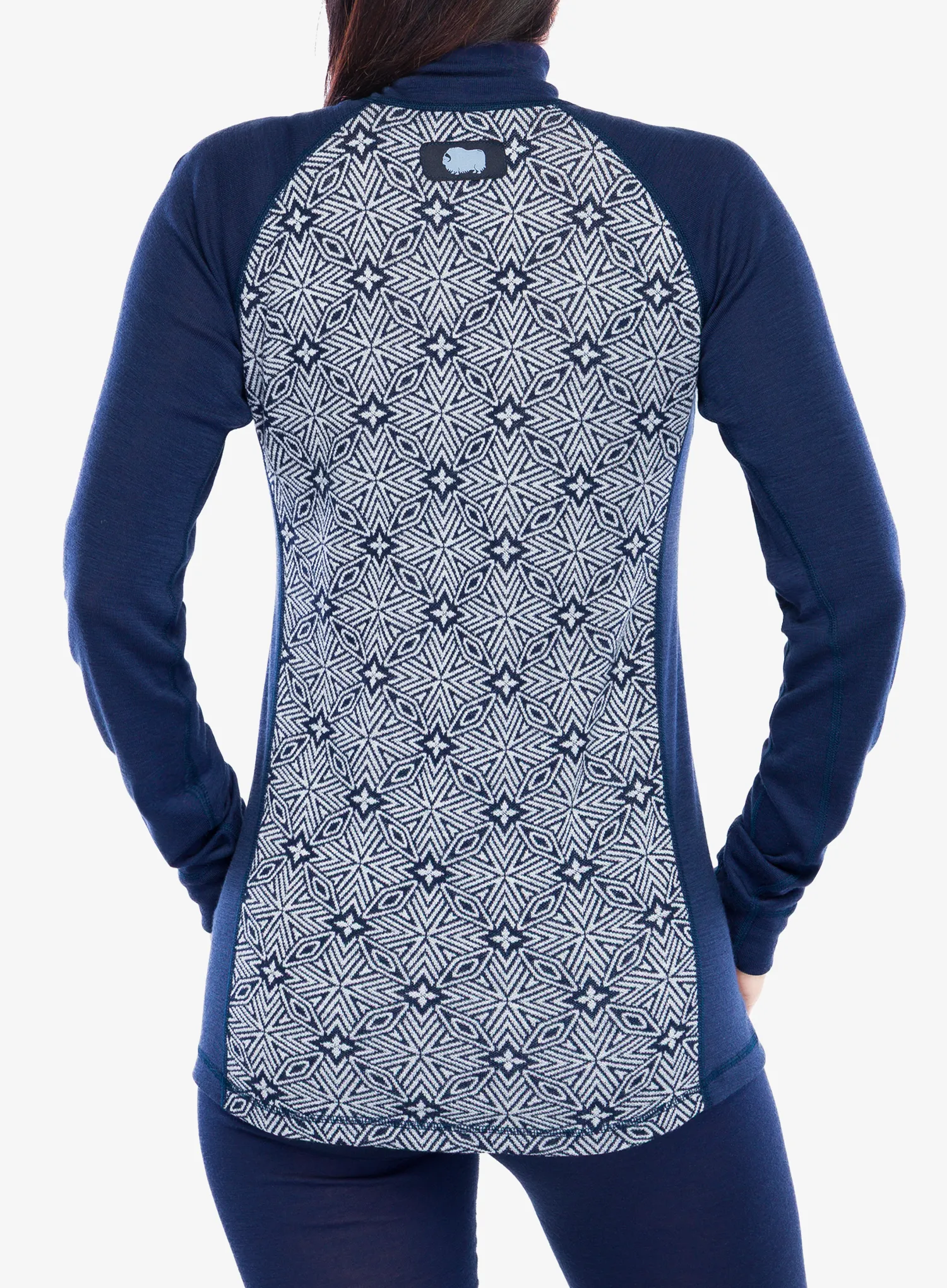 Dámska mikina na zips Dovre 100% Merino Wool - blue