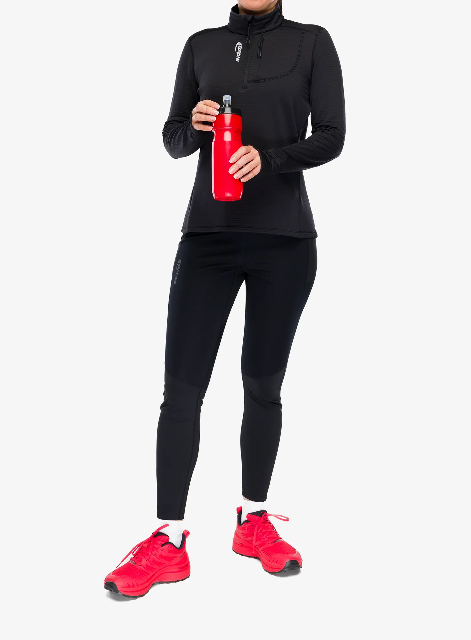 Dámska mikina na zips Inov-8 Adventure Mid Half Zip - black