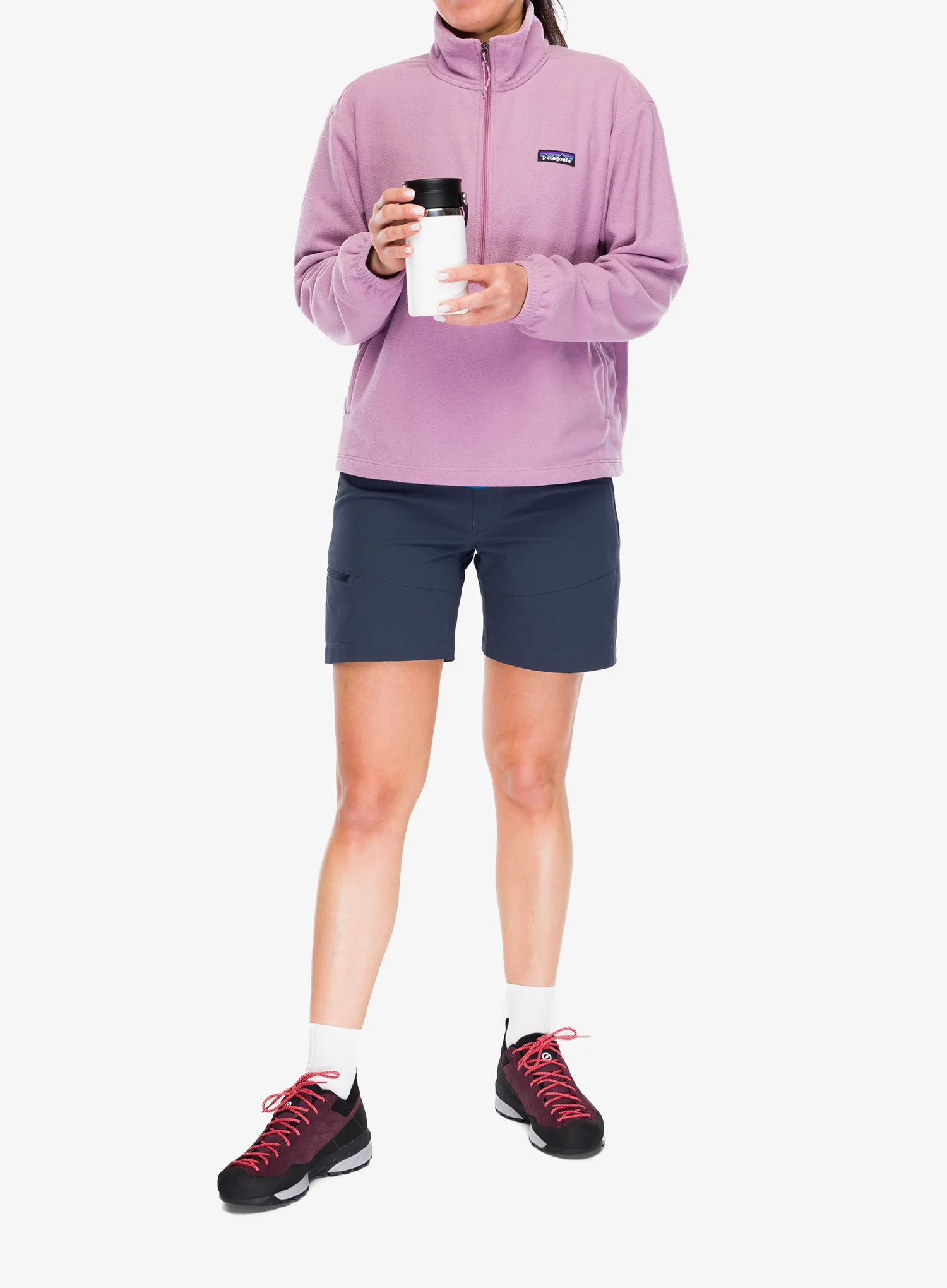 Dámska mikina na zips Patagonia Micro D 1/2 Zip Fleece P/O - light violet