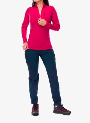 Dámska mikina na zips Rab Nexus Pull On - watermelon