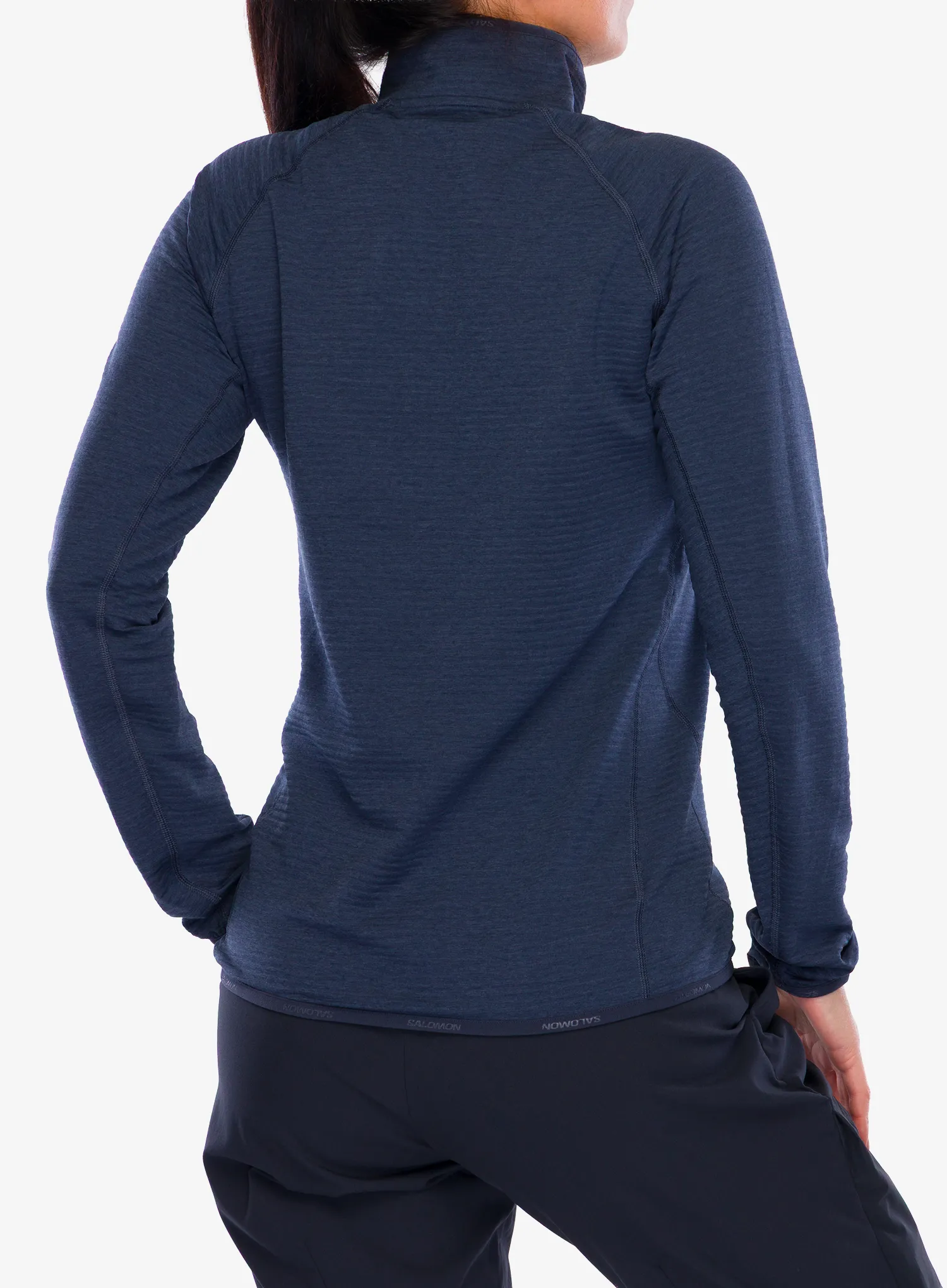 Dámska mikina na zips Salomon Essential Lightwarm HZ - blue nights