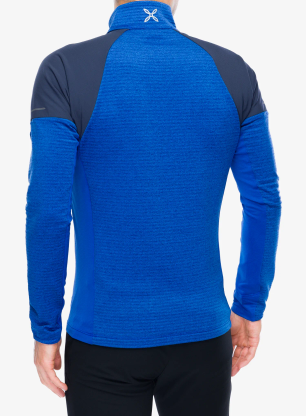 Mikina na zips Montura Thermal Grid 2 Anorak - b.blue/graphite blue