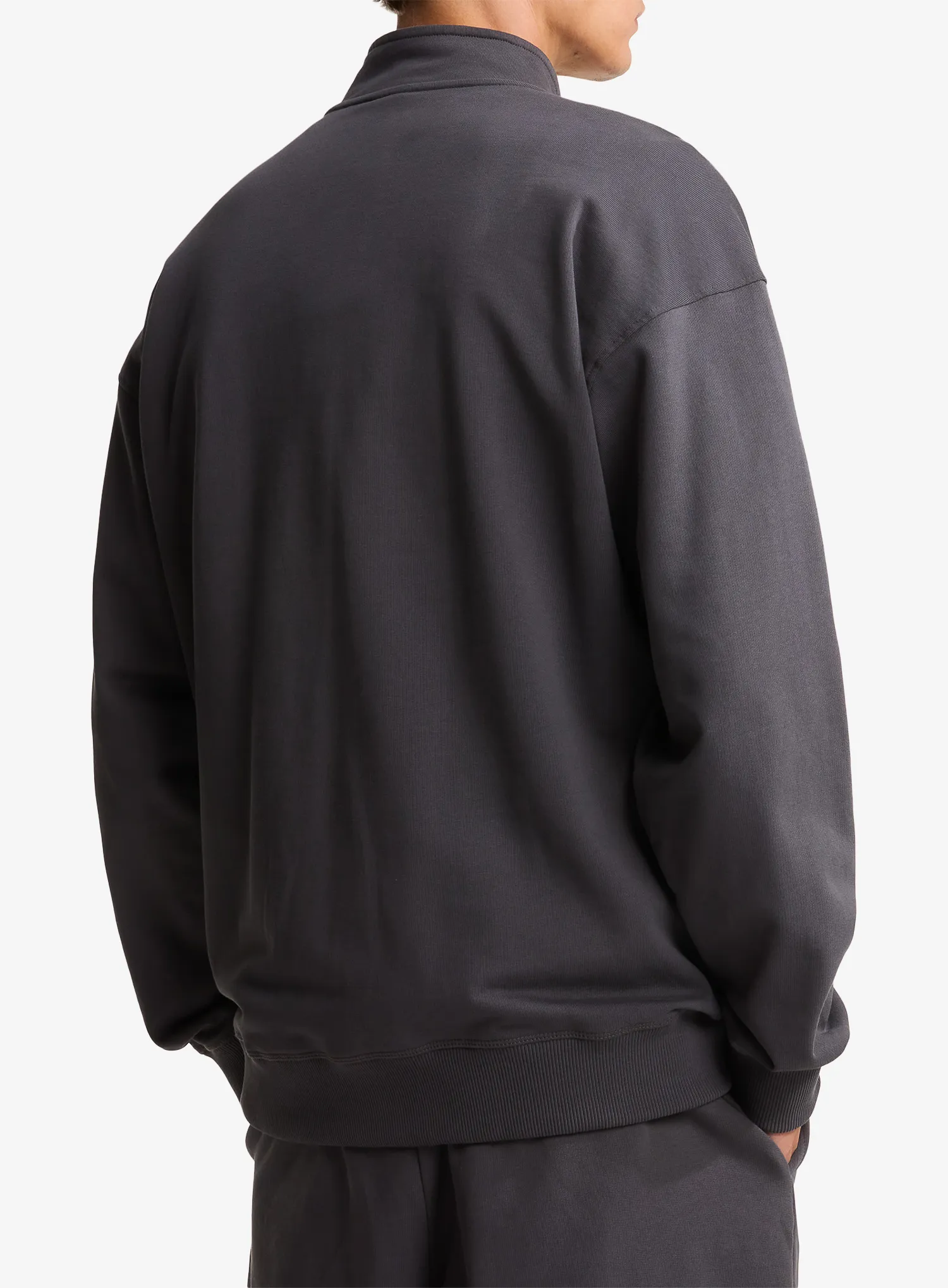 Mikina na zips The North Face Essential Light Relaxed 1/4 Zip Crew - anthracite grey