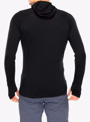 Mikina na zips Inov-8 Merino Hoodie HZ - black