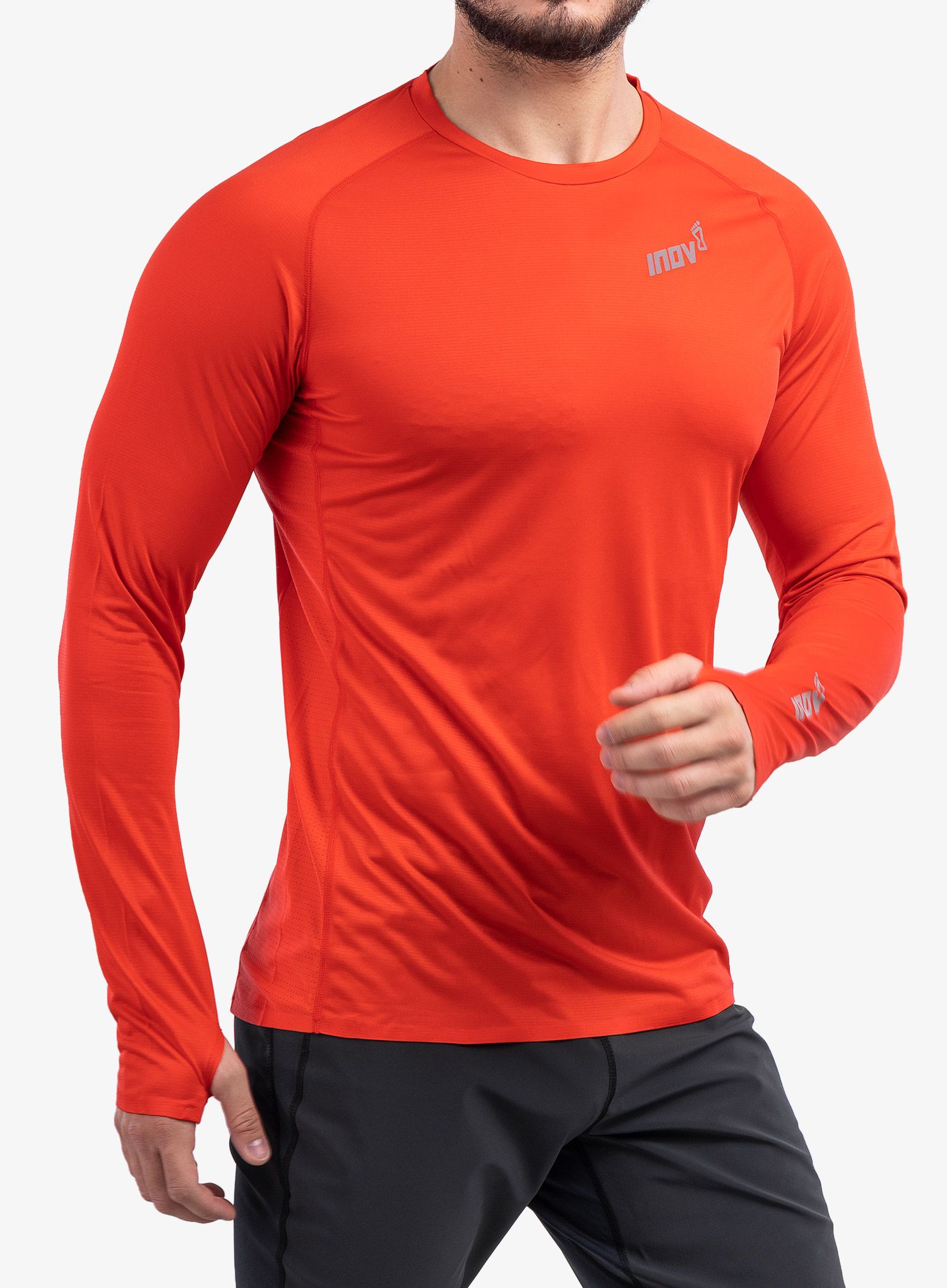 Mikina Inov-8 Base Elite LS - red