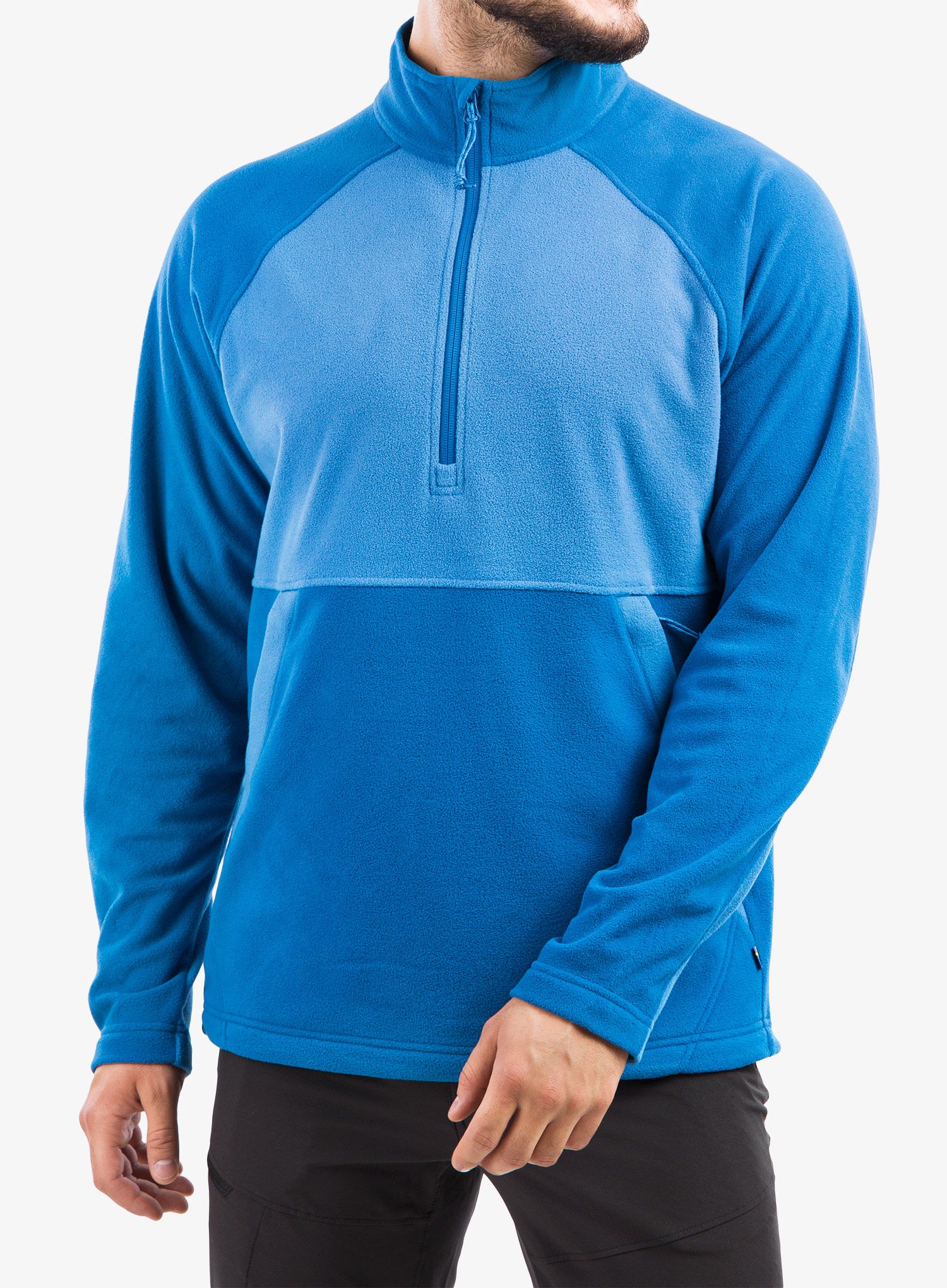 Flísová mikina Fjallraven Vardag Lite Fleece  - alpine blue/un blue