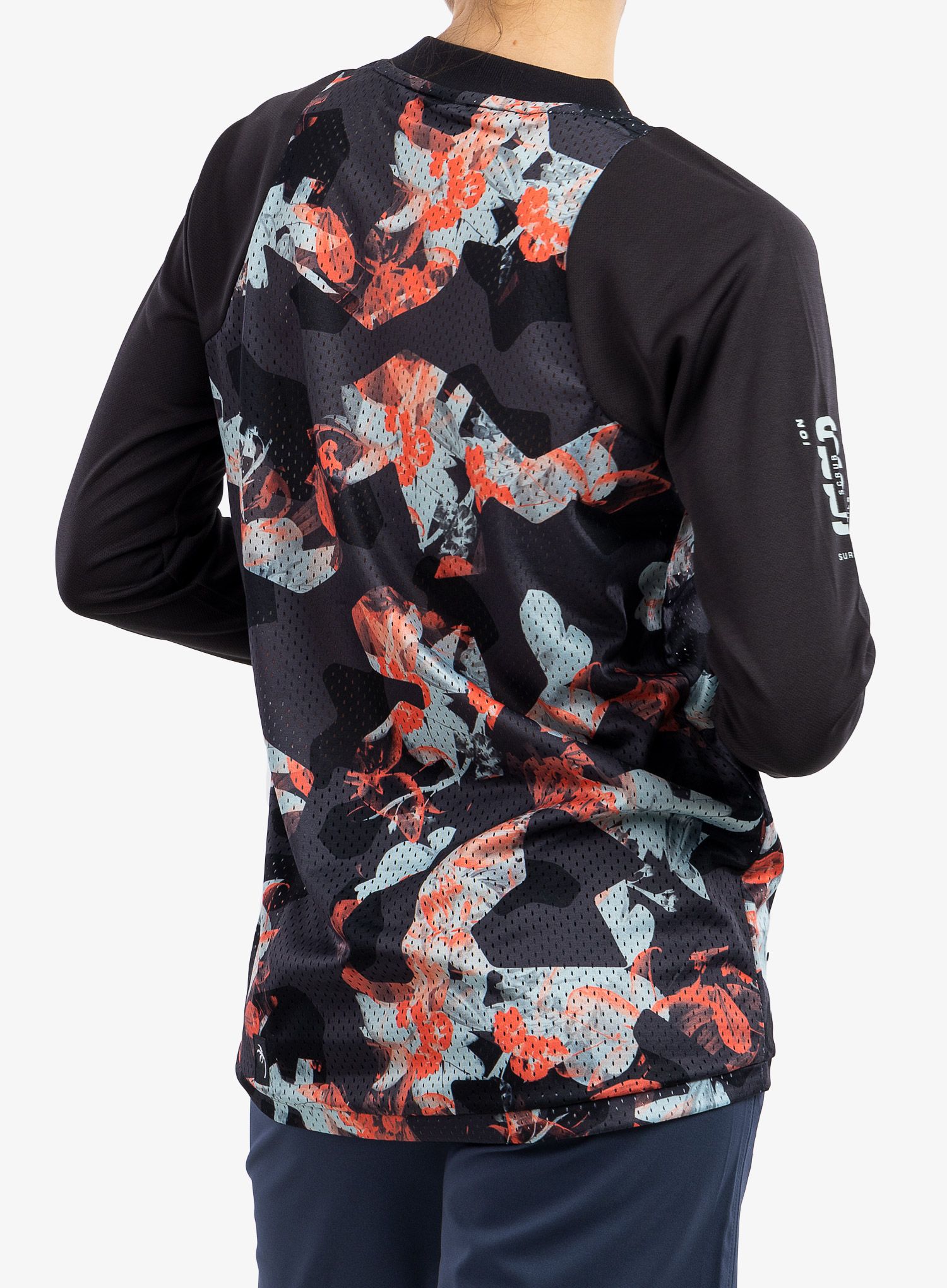 Dámska cyklistická mikina ION Scrub LS - black