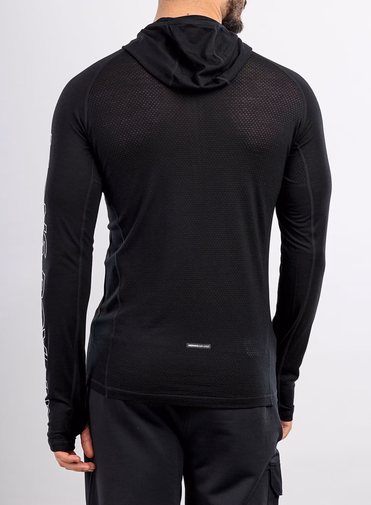 Funkčné tričko Mons Royale Temple Tech Hood - black