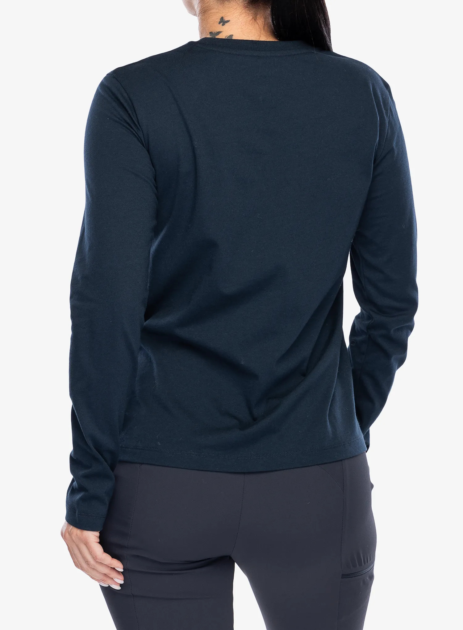 Longsleeve dámsky Fjallraven 1960 Logo T-shirt LS - dark navy