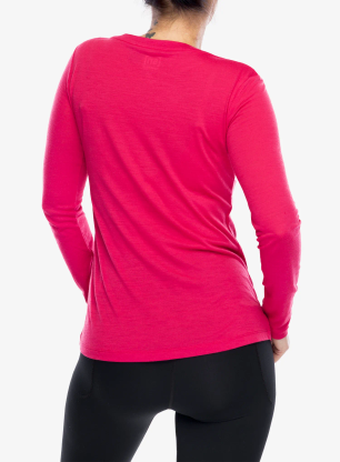 Longsleeve dámsky Super.natural Gondola Ls - pinky pink/various