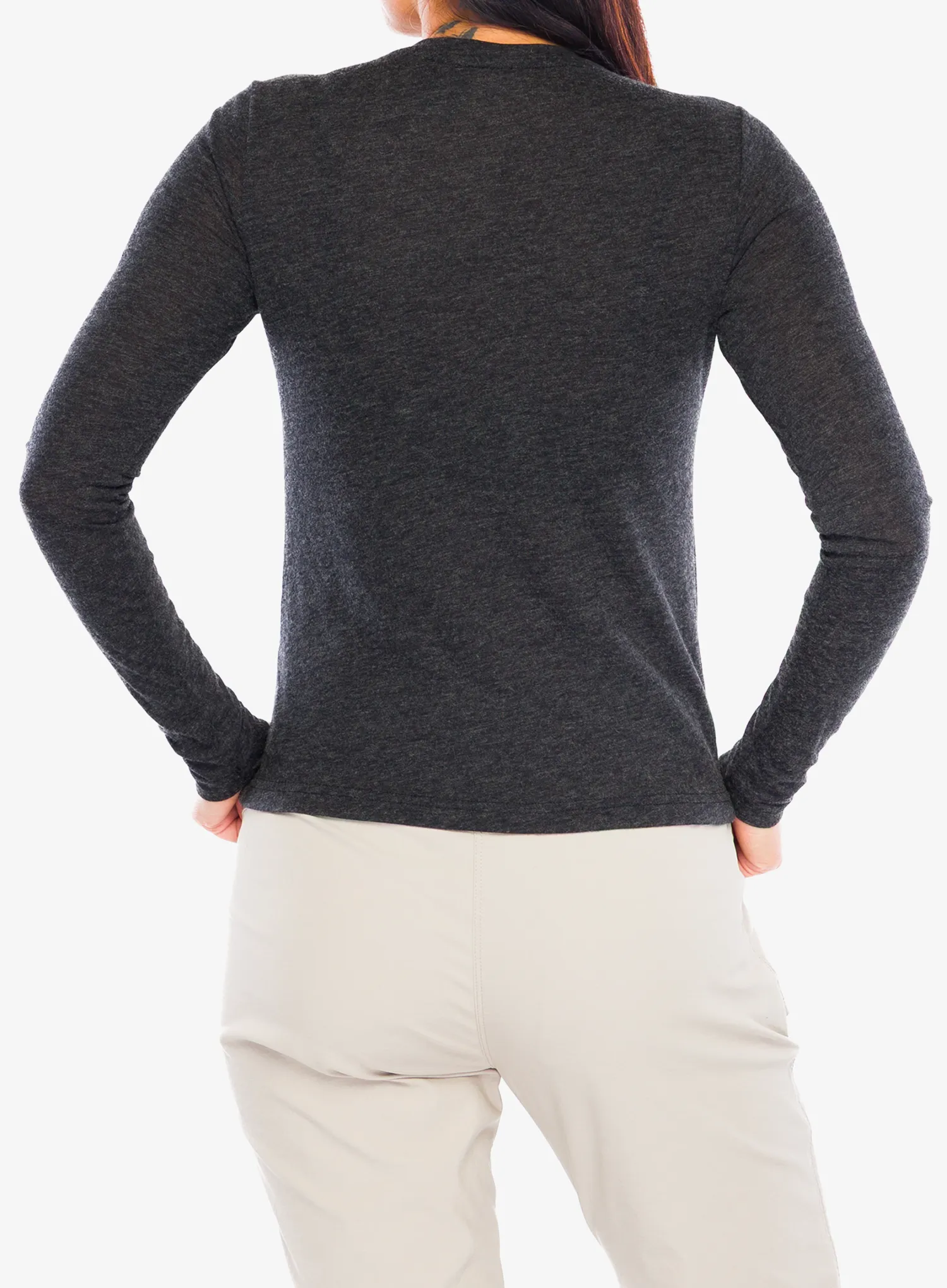 Longsleeve dámsky Turbat Magic Logo LS - caviar/caviar