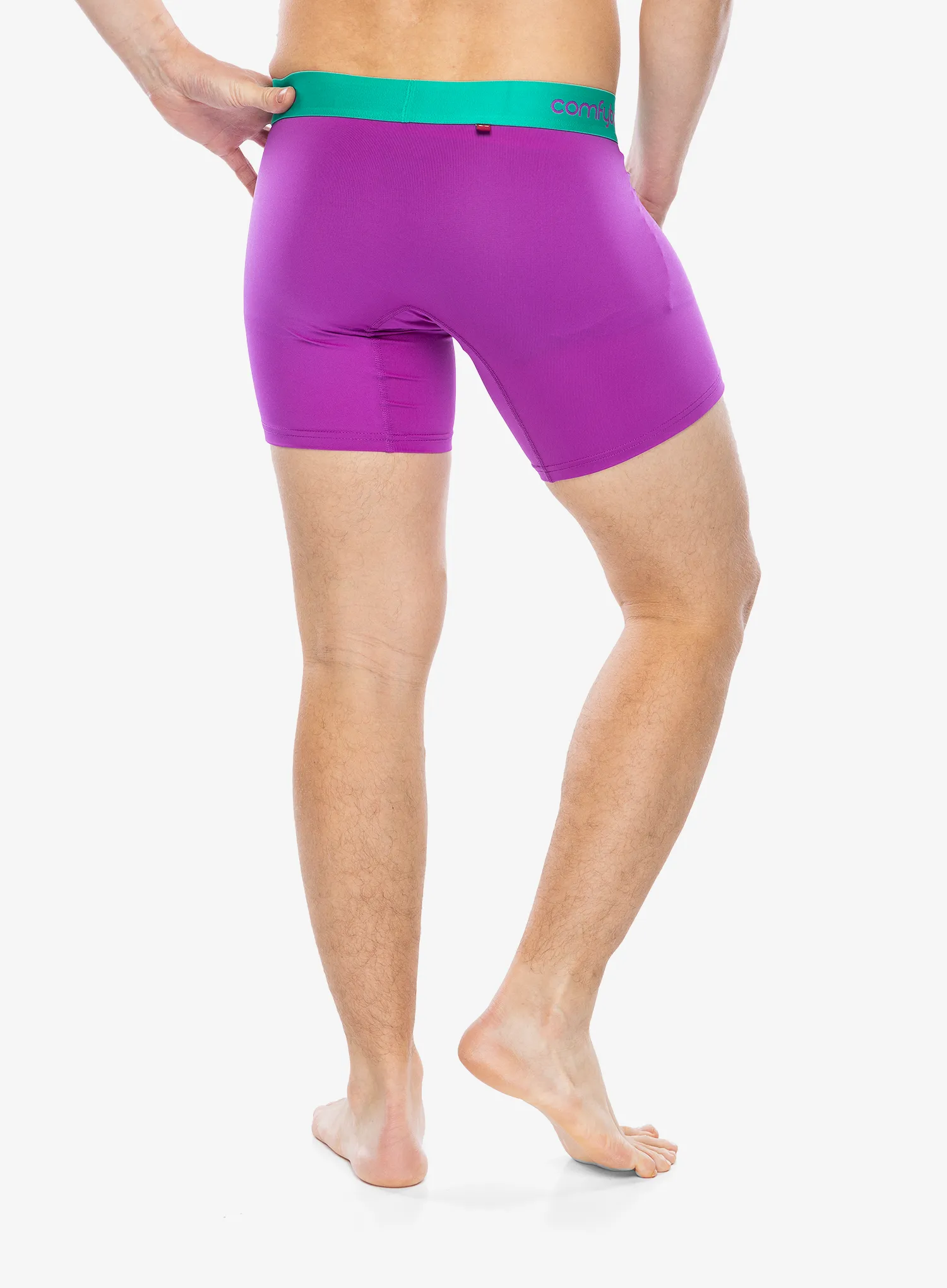 Boxerky Comfyballs Long Performance - neon purple