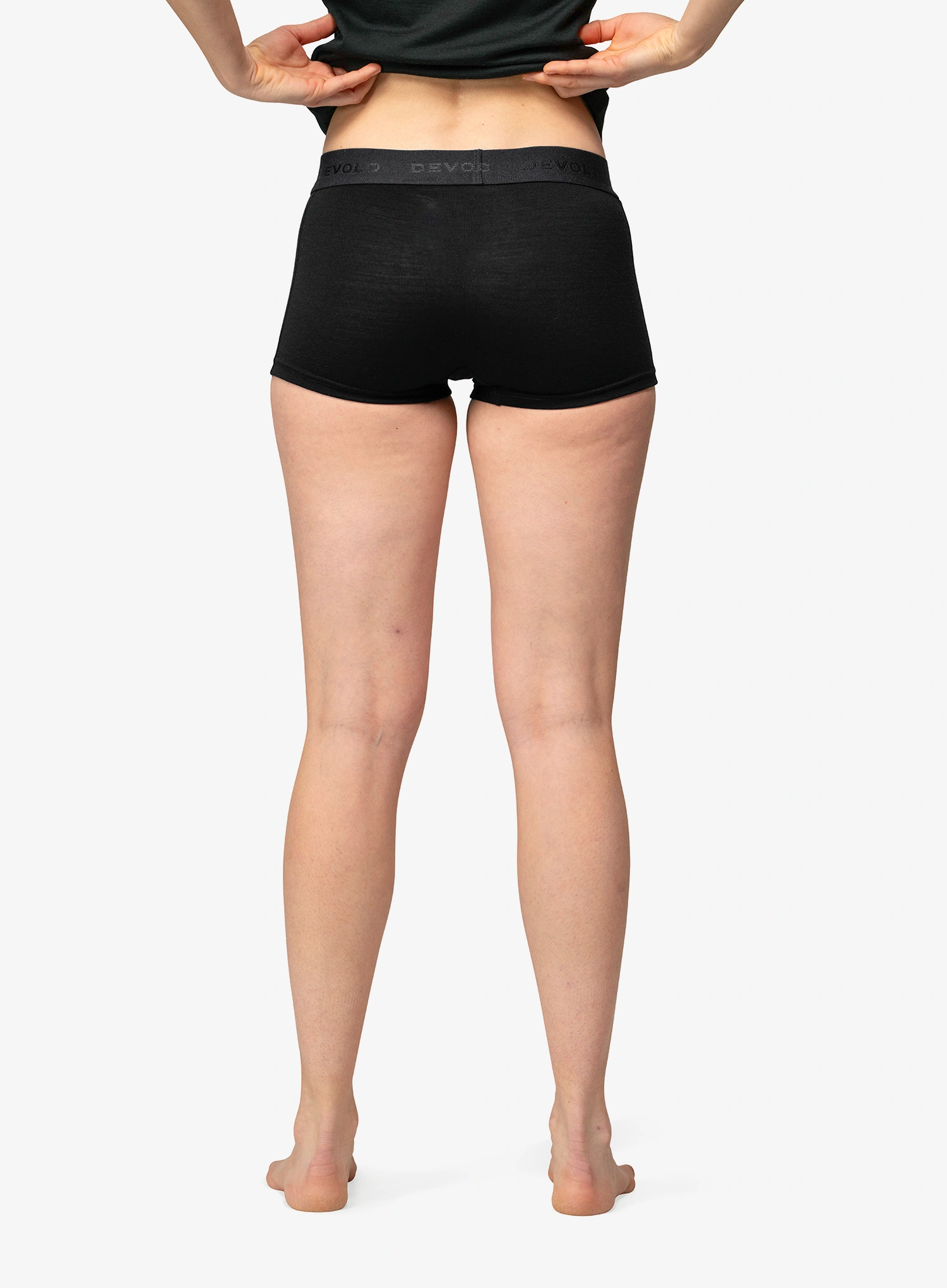 Dámske boxerky Devold Breeze Merino 150 Hipster - black
