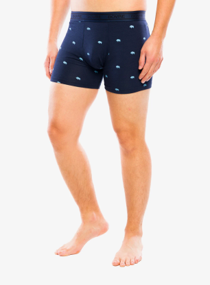Boxerky Dovre Tights 3-Pack Bamboo - blue/print