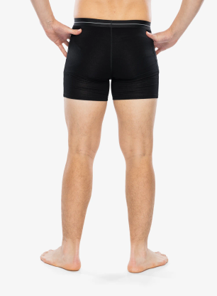 Boxerky Icebreaker Anatomica Boxers wFly - black