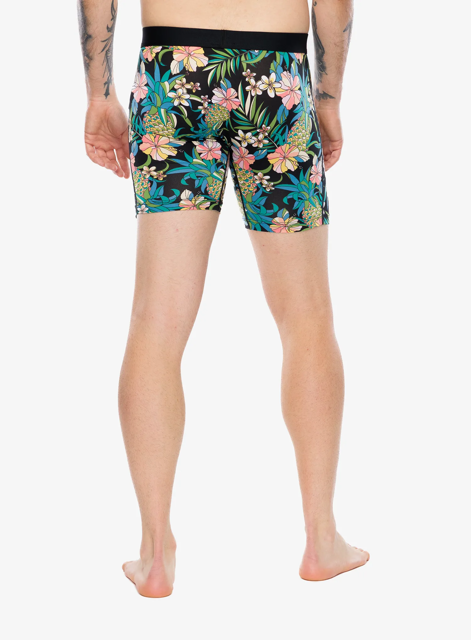 Boxerky Saxx Daytripper Comfort Stretch Boxer Brf Fly - pineapple field/black