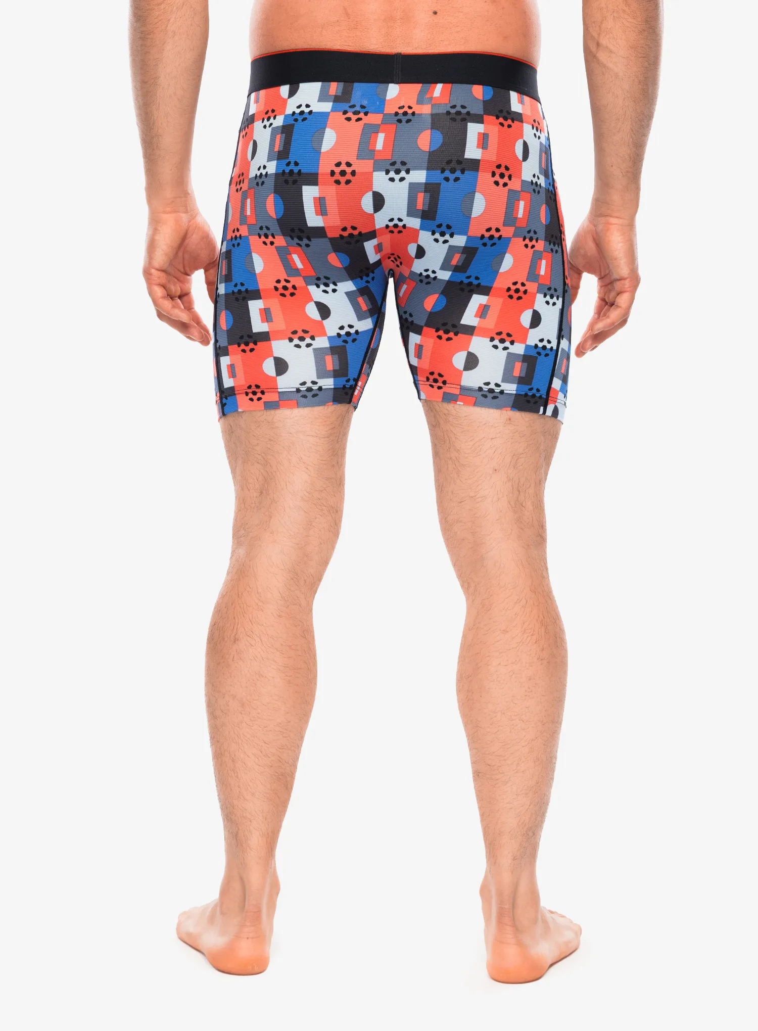 Boxerky Saxx Multi-Sport Mesh Boxer Brief Fly - pitch check/multi