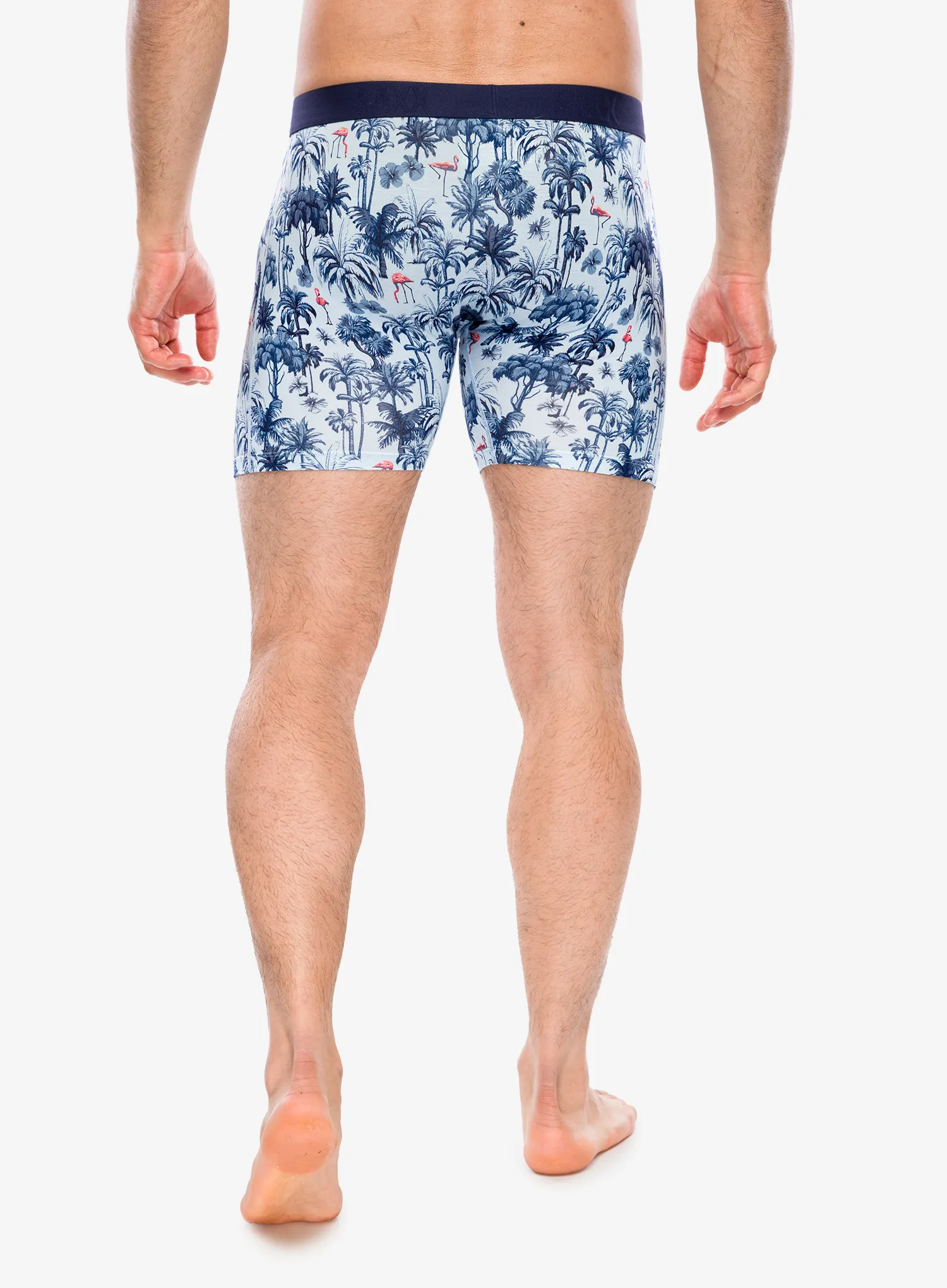 Boxerky Saxx Vibe Xtra Soft Comfort Boxer Brief Fly - palm mix/atmosphere