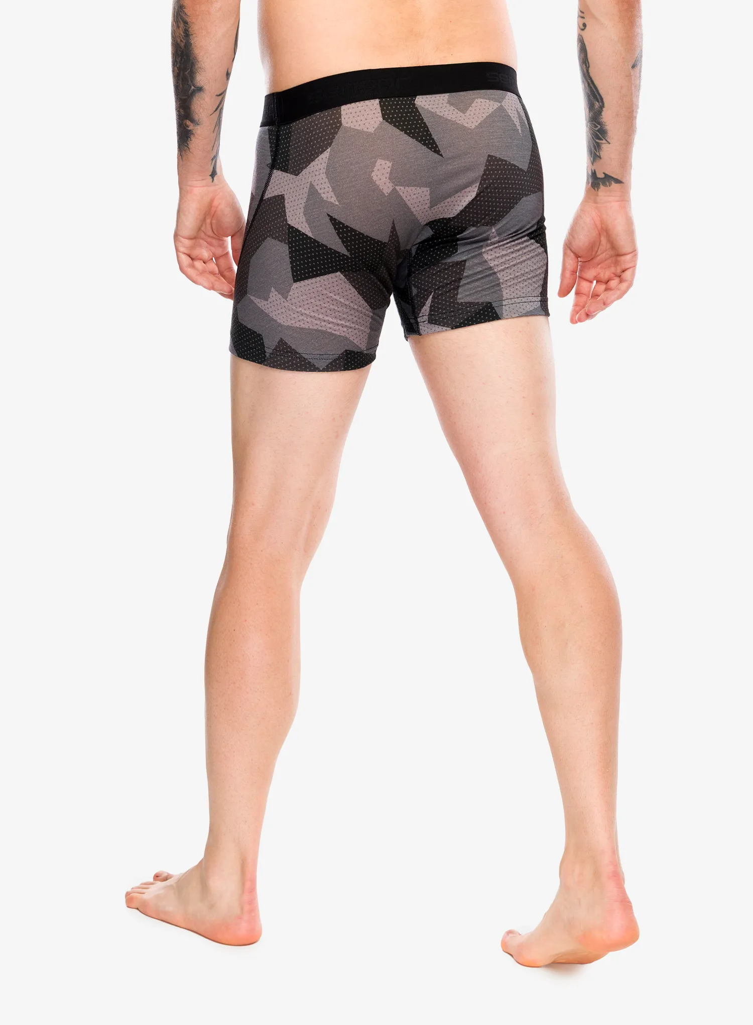 Boxerky Sensor Merino Impress Boxers - black/camo