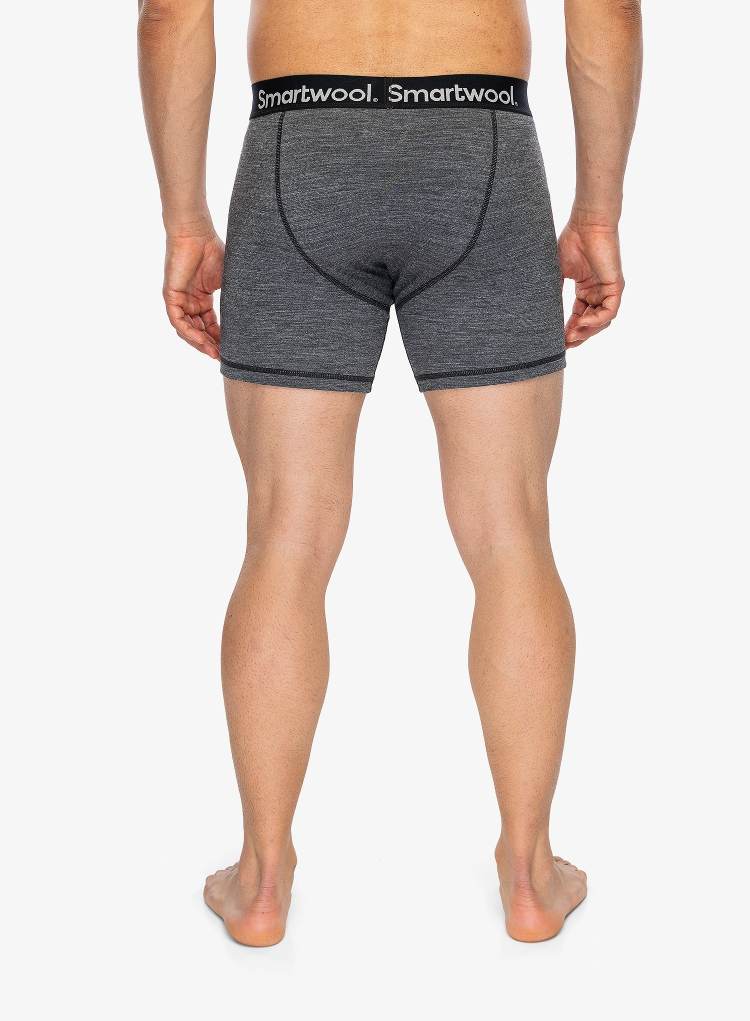 Boxerky Smartwool Active Boxer Brief Boxed - medium gray heather