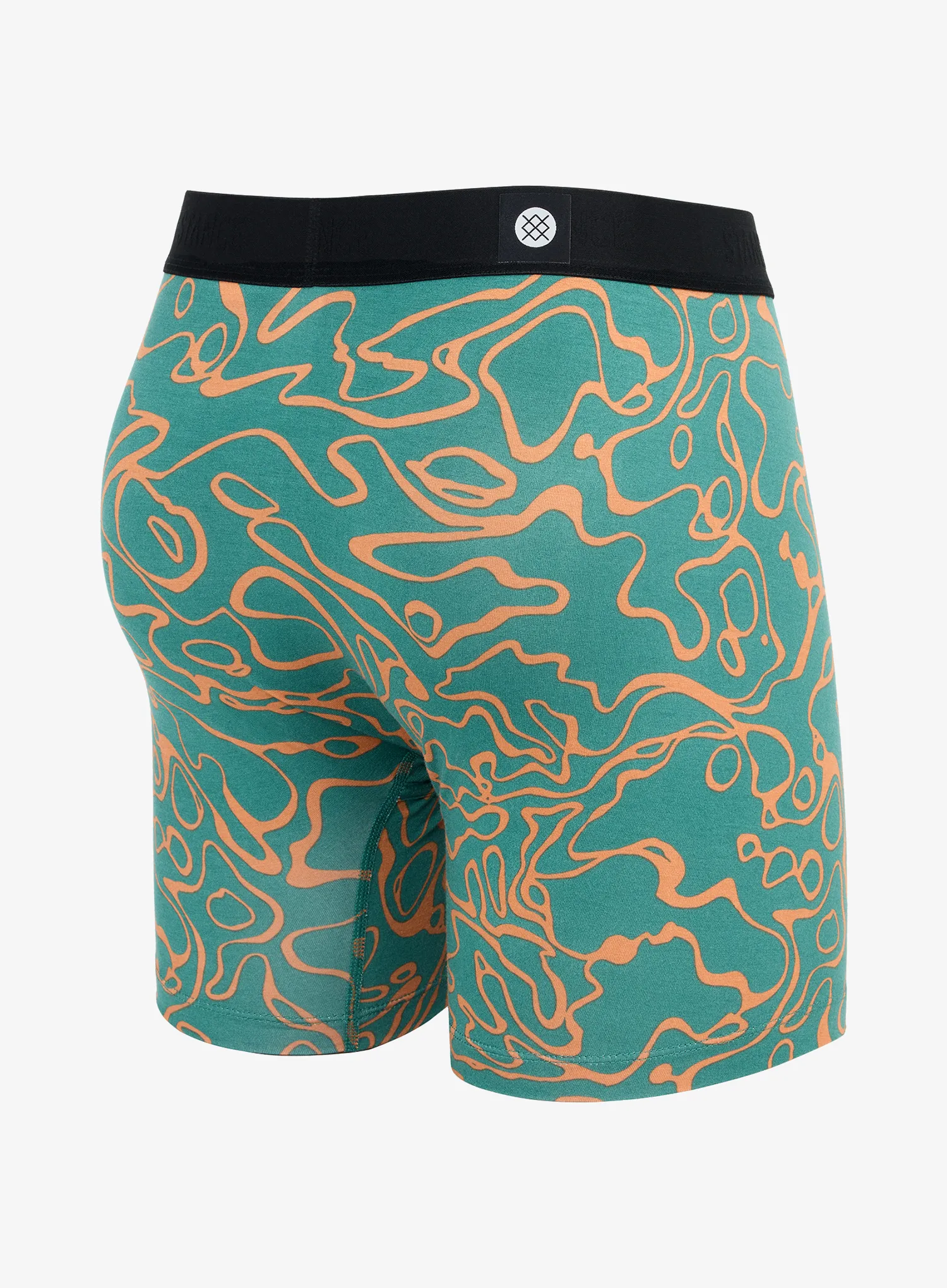 Boxerky Stance Lava Lamp Boxer Brief - teal