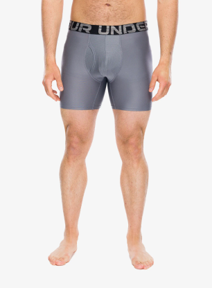 Boxerky Under Armour Performance Tech Novelty 6in 3PK - wham blue/black/titan gray