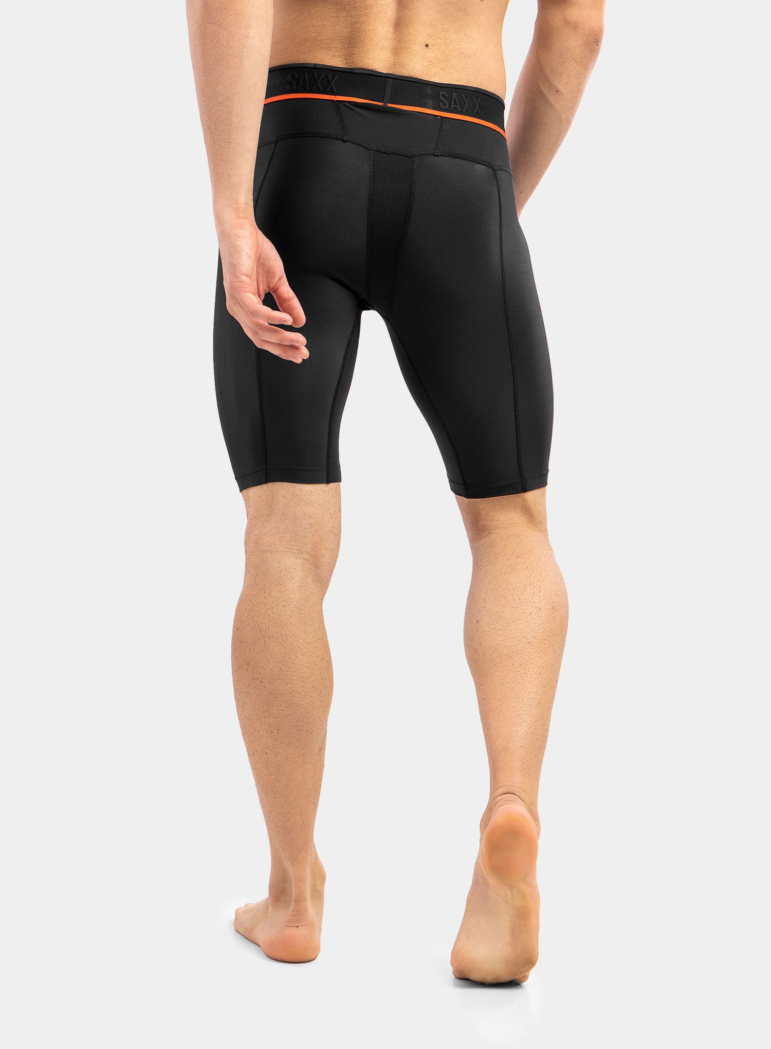 Boxerky SAXX Hyperdrive Long Leg - blackout